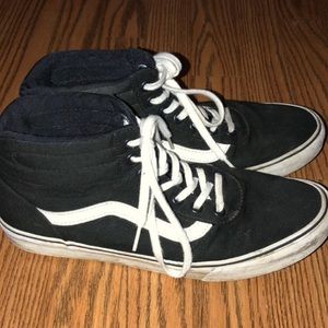Black hi top vans